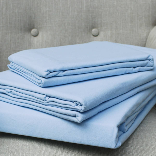 Symple Stuff Premium Brushed Cotton Fitted Sheet & Reviews Wayfair.co.uk